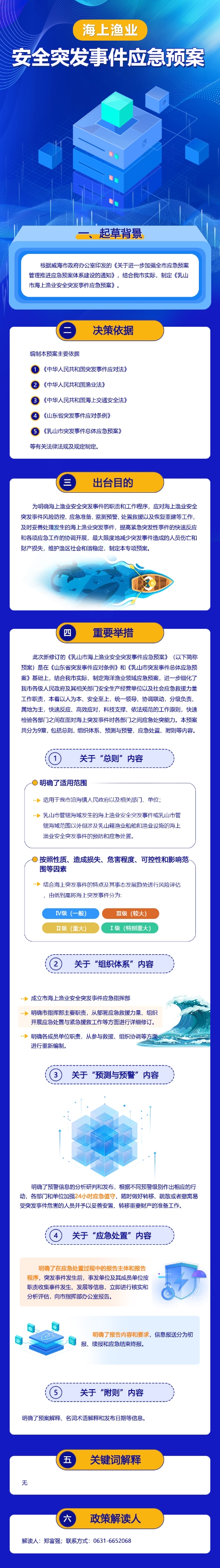 【圖文解讀】《乳山市海上漁業安全突發事件應急預案》